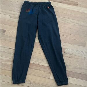 Aviator Nation Black Relaxed Sweatpants